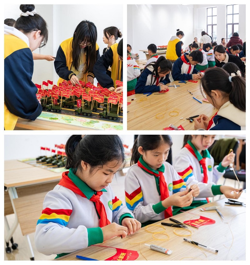 大中小学学生制作红色金绣作品.jpg 大中小学学生制作红色金绣作品.jpg